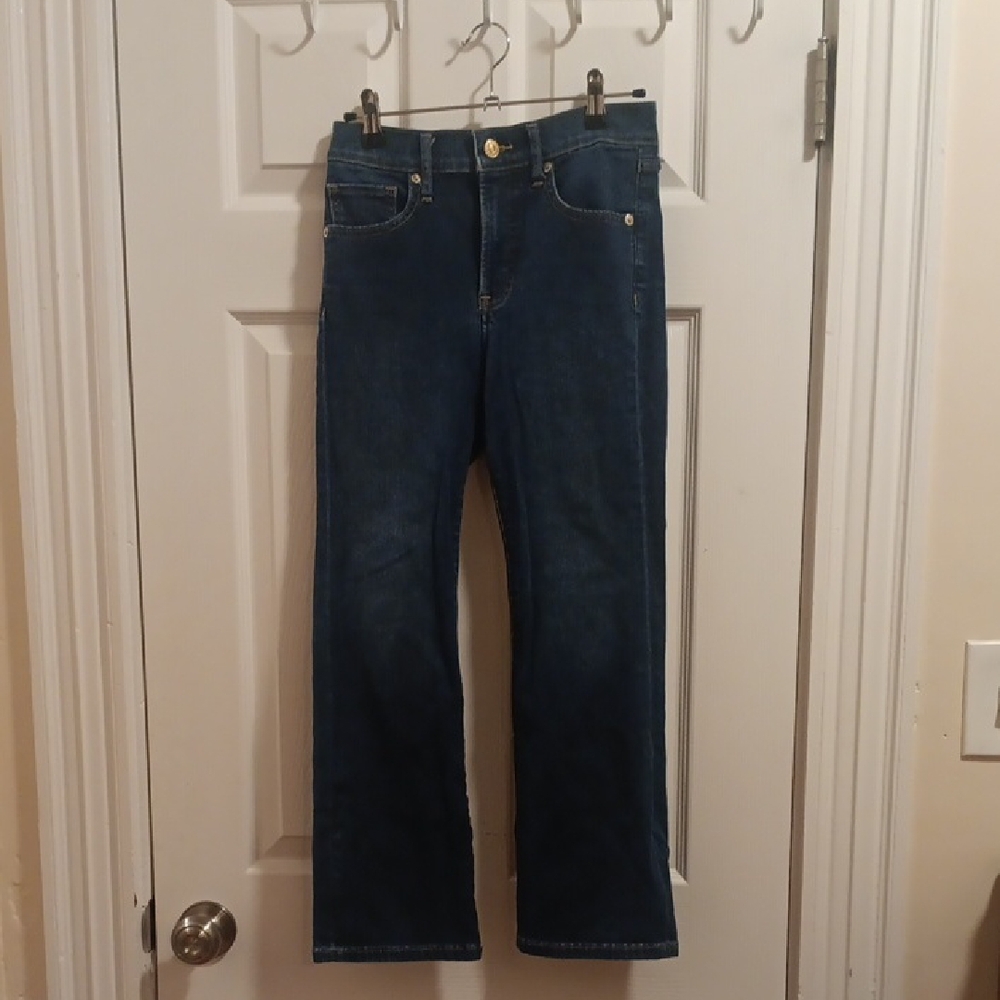 Express Cropped Flare Mid-Rise Jeans